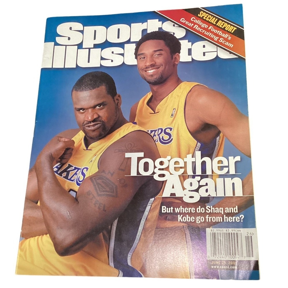 Sports Illustrated Magazine Kobe Bryant Shaquille ONeal Lakers June 25 2001